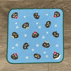 Christmas Kitten Cat Print Japanese Handkerchief ❘ Hand Towel ❘ Face Towel